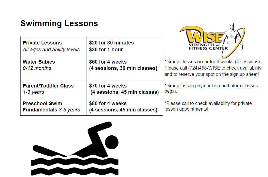 Swim Lesson Pricing